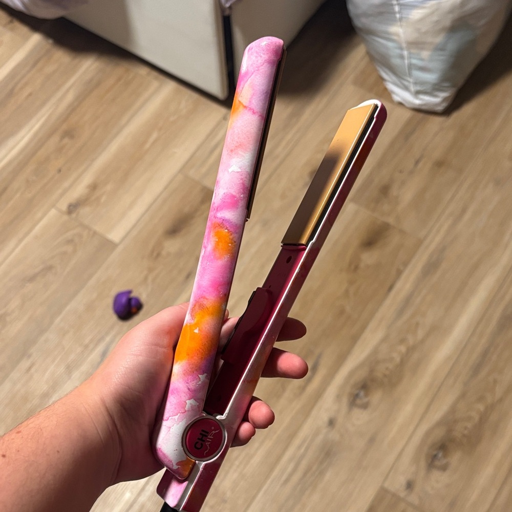 CHI Pink and Orange Hair Straightener